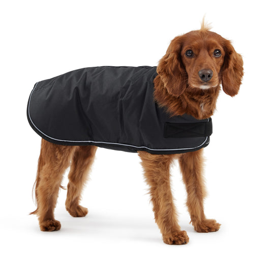 Dog Winter Blanket Jacket - Black Large (Customer Return)