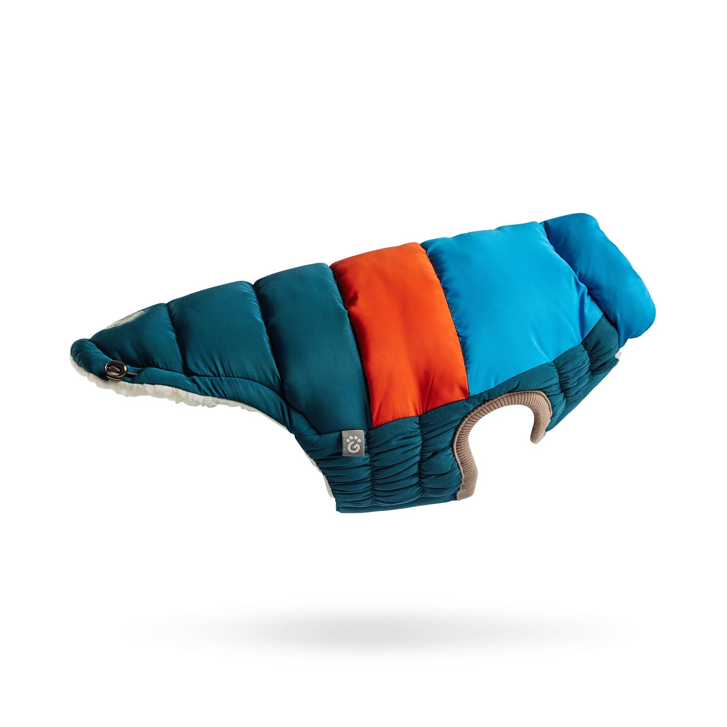 Color Block Dog Puffer Winter Coats