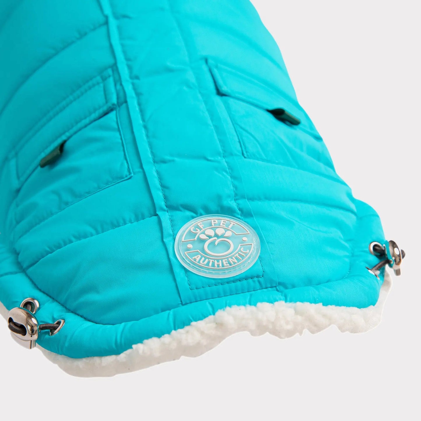 Winter Sailor Dog Parka - Aqua