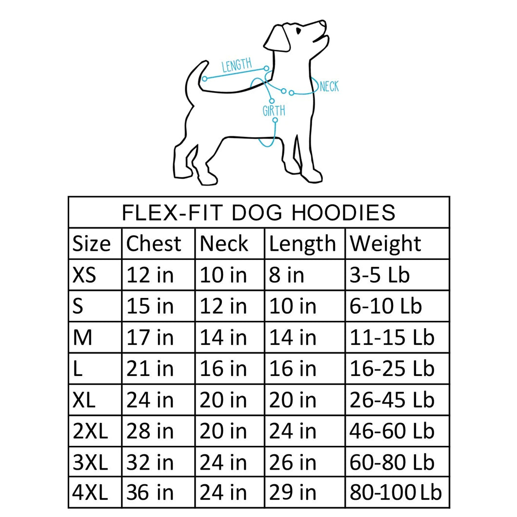 Dog Flex-fit Hoodies - Red Medium (Customer Return)