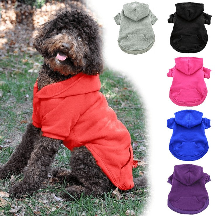 Dog Flex-fit Hoodies - Red Medium (Customer Return)